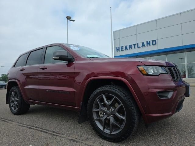 Used 2021 Jeep Grand Cherokee 80th Edition with VIN 1C4RJFBG9MC581231 for sale in Morris, Minnesota